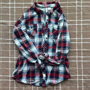 Passport plaid button down shirt